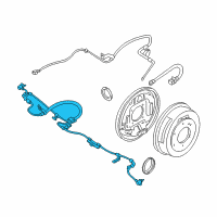 OEM Nissan Xterra Sensor Assembly-Anti SKID, Rear Diagram - 47900-VK90A