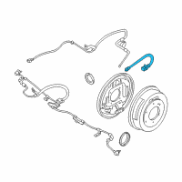 OEM 2001 Nissan Xterra Hose Assy-Brake Diagram - 46210-8B510