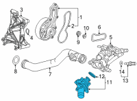 OEM Honda CR-V Cover Assembly, Thermostat (Nippon Thermostat) Diagram - 19310-5A2-A02