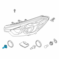 OEM 2016 Kia Forte5 Bulb-Head Light(Hid) Diagram - 1864725013