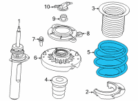 OEM 2022 BMW 228i xDrive Gran Coupe FRONT COIL SPRING Diagram - 31-33-6-892-837
