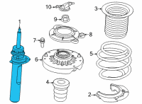 OEM BMW 228i xDrive Gran Coupe SPRING STRUT FRONT LEFT VDC Diagram - 37-10-6-886-489