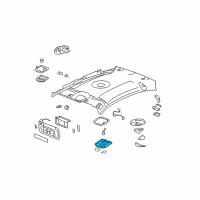 OEM 2007 Saturn Aura Console, Roof Diagram - 15276333