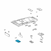 OEM 2009 Lexus LX570 Lamp Assy, Room, NO.1 Diagram - 81206-60030-B0