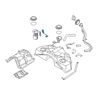 OEM 2015 Infiniti Q70 Fuel Gauge Sending Unit Diagram - 25060-1MC0B