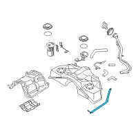 OEM 2013 Infiniti M35h Band Assy-Fuel Tank, Mounting Diagram - 17407-1MG0A