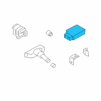 OEM Hyundai Tpms Module Assembly Diagram - 95800-3M100