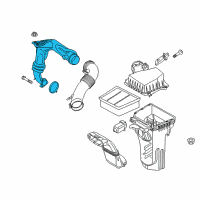 OEM 2015 Ford Fiesta Air Inlet Duct Diagram - C1BZ-9C623-G