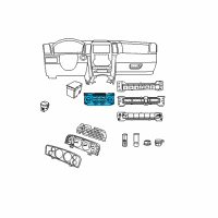 OEM 2008 Jeep Grand Cherokee Automatic Temperature Control Diagram - 55111876AD