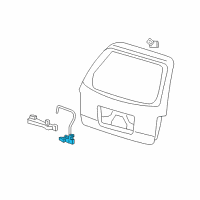 OEM 2006 Mercury Monterey Lock Assembly Diagram - 6F2Z-1743150-A