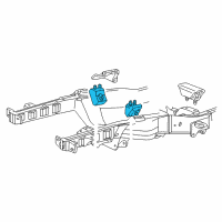 OEM 1998 Ford Ranger Front Mount Diagram - YL5Z-6038-BB