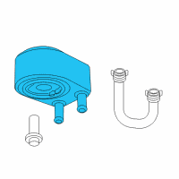 OEM Dodge Charger Engine Oil Cooler Diagram - 4892422AA