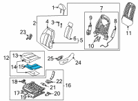 OEM 2022 Hyundai Sonata Heater-Front Seat CUSH, LH Diagram - 88170-L0010