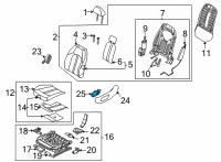 OEM Hyundai Sonata Switch Assembly-Power FR Seat LH Diagram - 88070-L1510-NNB