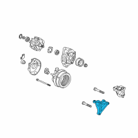 OEM 2008 Honda Accord Bracket, Engine Side Mounting Diagram - 11910-R40-A00