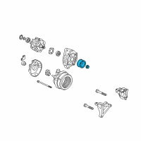 OEM 2009 Honda Ridgeline Pulley Diagram - 31141-RGM-A01