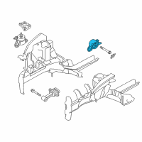 OEM 2015 Hyundai Elantra Transaxle Mounting Bracket Assembly Diagram - 21830-30200