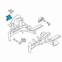 OEM 2016 Kia Forte5 Engine Mounting Bracket Assembly Diagram - 21810A7000