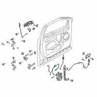 OEM 2015 Ford F-150 Release Cable Diagram - FL3Z-15221A00-A