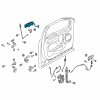 OEM 2020 Ford F-150 Handle, Outside Diagram - FL3Z-1522405-KDPTM