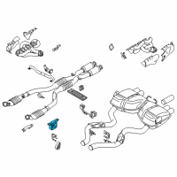 OEM BMW Rubber Mounting Diagram - 18-20-1-401-797
