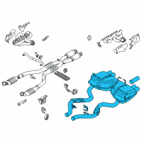 OEM 2008 BMW M3 Rear Muffler Diagram - 18-10-7-840-790