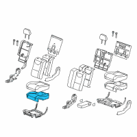 OEM 2009 Saturn Vue Seat Cushion Pad Diagram - 96839480
