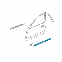 OEM 2006 Infiniti M35 Moulding-Front Door, RH Diagram - 80870-EH106