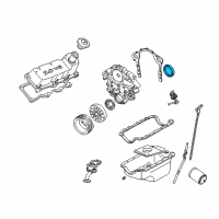 OEM 1987 Ford Escort Oil Pan Rear Seal Diagram - F37Z-6701-A