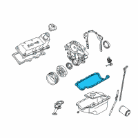 OEM 2002 Ford Taurus Oil Pan Gasket Diagram - 2F1Z-6710-AA