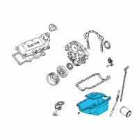 OEM 1996 Ford Taurus Oil Pan Diagram - XF2Z-6675-EA