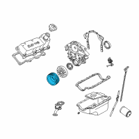 OEM Ford Taurus Pulley Diagram - F3DZ-6A312-A