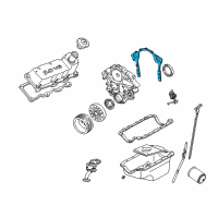 OEM 2001 Ford Ranger Front Cover Gasket Diagram - F5DZ-6020-A