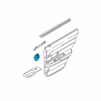 OEM Ford Edge Window Switch Diagram - 6L2Z-14529-AAA