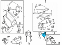 OEM BMW M5 Filtered Air Duct Diagram - 13-71-7-852-386