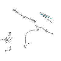 OEM 1997 Dodge Avenger Blade-WIPER Blade Diagram - MR416855