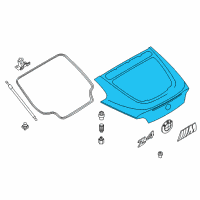 OEM BMW Z4 Trunk Lid Diagram - 41-00-3-420-711