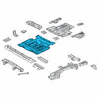 OEM 2020 Lexus RX450hL Pan, Center Floor L/BOL Diagram - 58211-48920