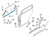 OEM 2021 Kia Sorento W/STRIP Assembly-Rr Dr B Diagram - 83210R5011