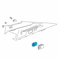 OEM 2019 Buick Regal TourX Seat Switch Diagram - 13311236