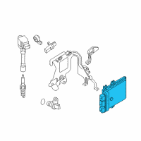 OEM Nissan Murano Blank Engine Control Module Diagram - 23703-9DE0A