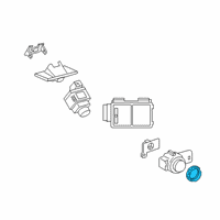 OEM 2020 Toyota GR Supra Park Sensor Ring Diagram - 89348-WAA01