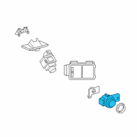 OEM 2021 Toyota GR Supra Park Sensor Diagram - 89341-WAA04