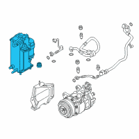 OEM 2021 BMW 530e xDrive CONDENSER AIR CONDITIONING W Diagram - 64-50-9-891-030