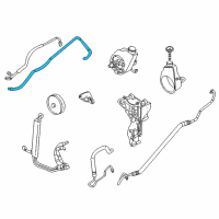 OEM 2004 GMC Sierra 2500 HD Outlet Hose Diagram - 15804952