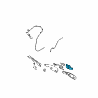 OEM 2008 Kia Sportage Rear Wiper Motor Assembly Diagram - 987102E000