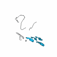 OEM 2005 Kia Sportage Rear Wiper Motor & Linkage Assembly Diagram - 987001F000