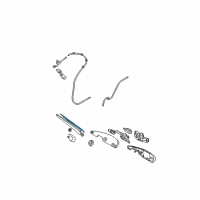OEM Kia Sportage Rear Wiper Blade Assembly Diagram - 988501F000
