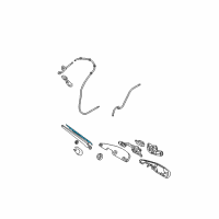 OEM 2005 Kia Sportage Rear Wiper Blade Assembly Diagram - 988501F000