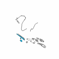 OEM 2006 Kia Sportage Rear Wiper Arm Assembly Diagram - 988111F001